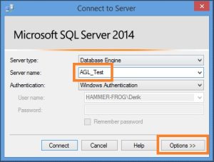 Connecting to an Availability Group Listener with SQL Server Management Studio