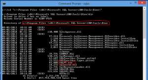 T-SQL Command Line Options &ndash; Part 5 &ndash; SQLPS